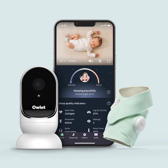 Owlet Cameras, Photo & Video Owlet Dream Duo Dream Sock And Camera